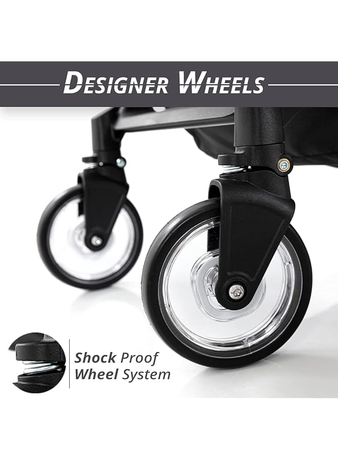 erorex Explorer Travel Stroller Premium Stroller Air Cabin Friendly Easy To Fold Wide Seat Base Multi - Image 5