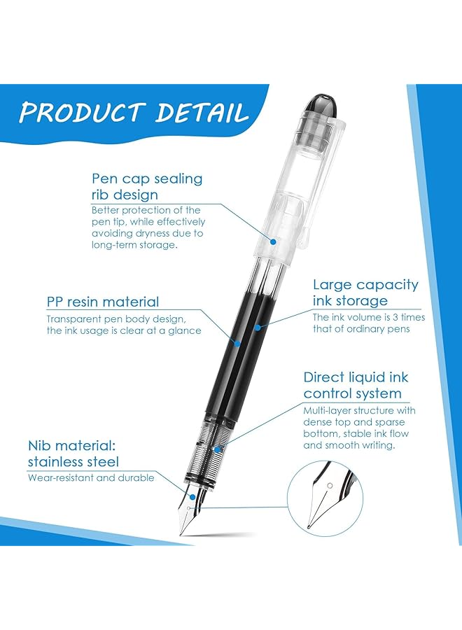 إيروريكس 26 قطعة من أقلام الحبر السائل للاستخدام مرة واحدة، أدوات مكتبية للكتابة والرسم والخط والهدايا، متعددة الألوان - Image 3