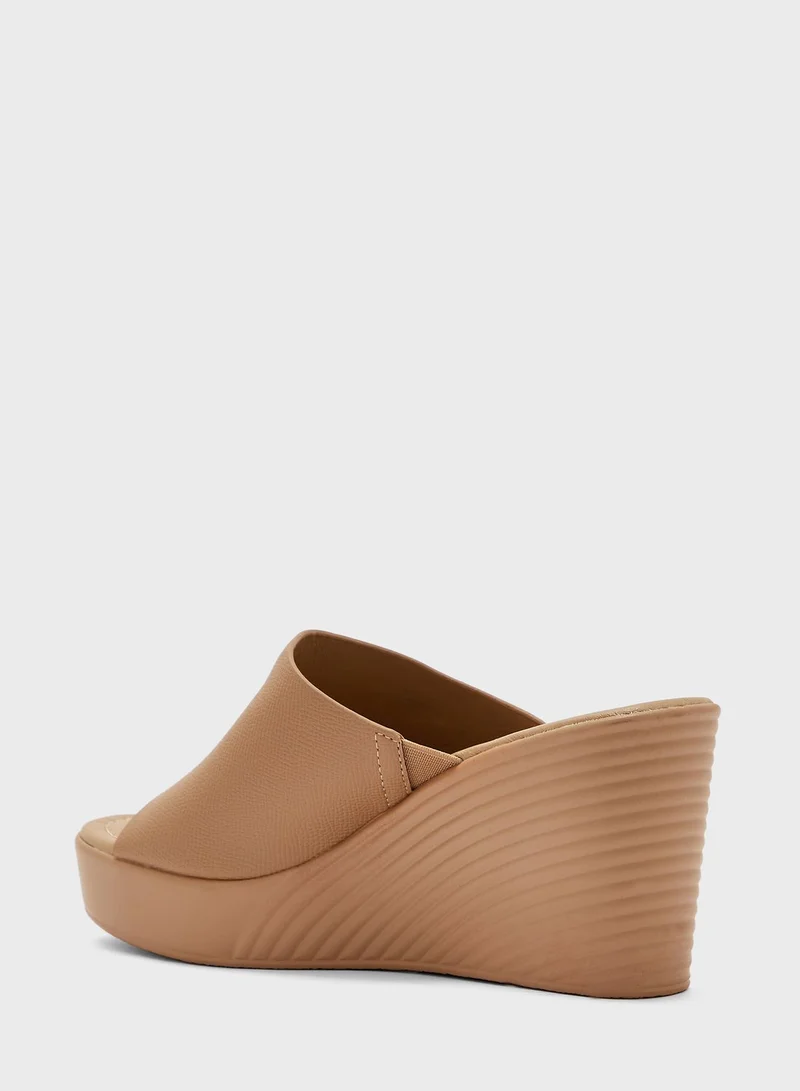 Celeste Single Strap High Heel Wedge Sandals