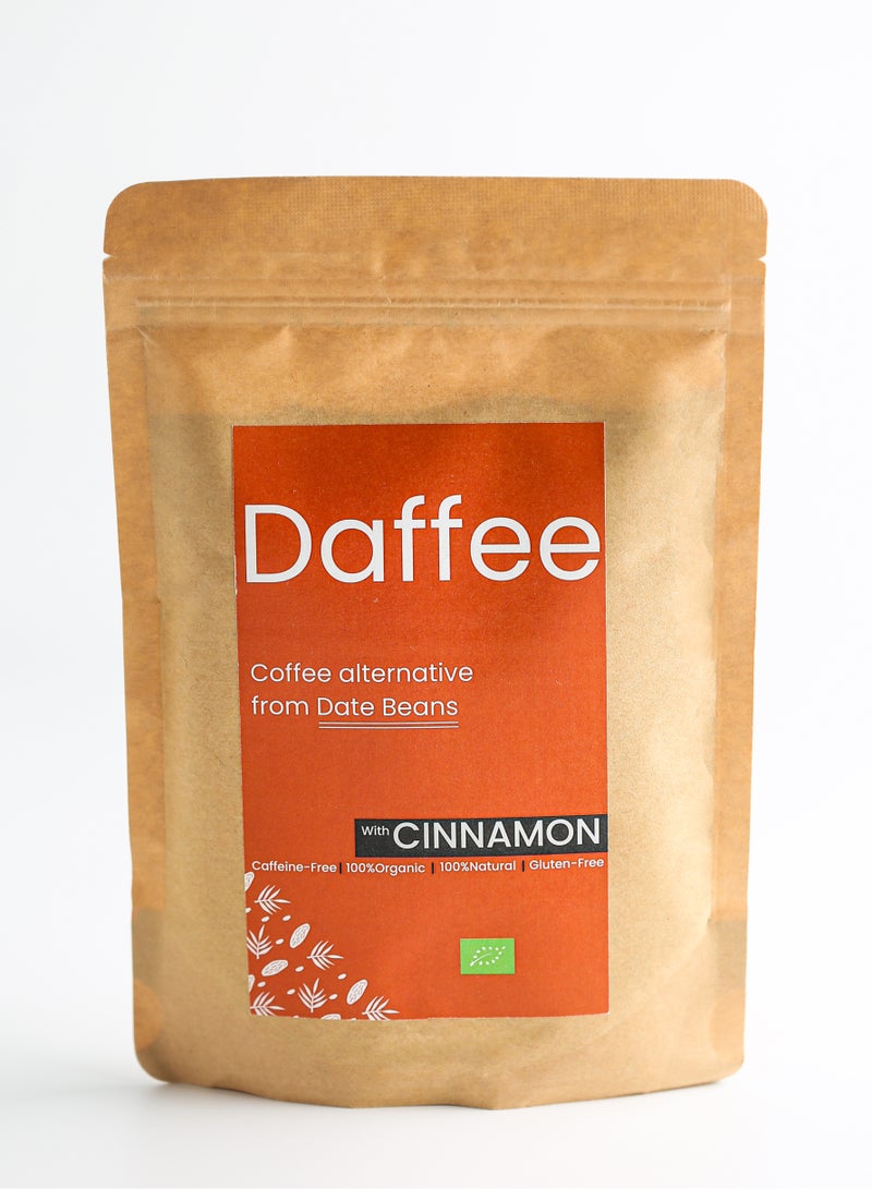 Daffee Decaf Coffee Alternative Made from Organic Date Beans with Natural Cinnamon -250g - Image 1
