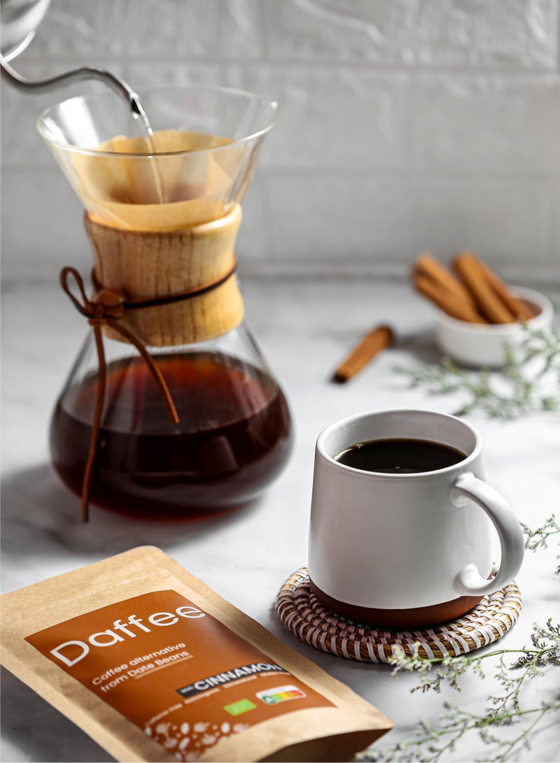 Daffee Decaf Coffee Alternative Made from Organic Date Beans with Natural Cinnamon -250g - Image 3