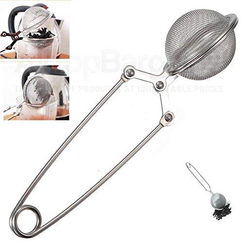 Perfect Pricee Stainless Steel Spoon Tea Leaves Herb Mesh Ball Infuser Filter Squeeze Strainer - Image 2