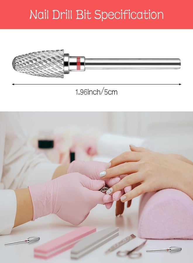 Sibba 2-Pack Tungsten Carbide Nail File Bits 3/32" Cone Bits for Safe & Quick Removal of Acrylic, Hard Gels, Manicure Pedicure Cuticle Cleaner - Image 4