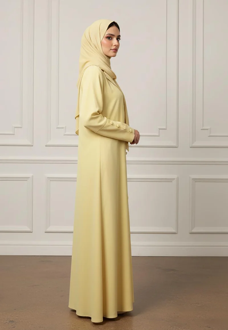 Nukhbaa  Buttoned Blazer Abaya-940 for Women | Best Price UAE