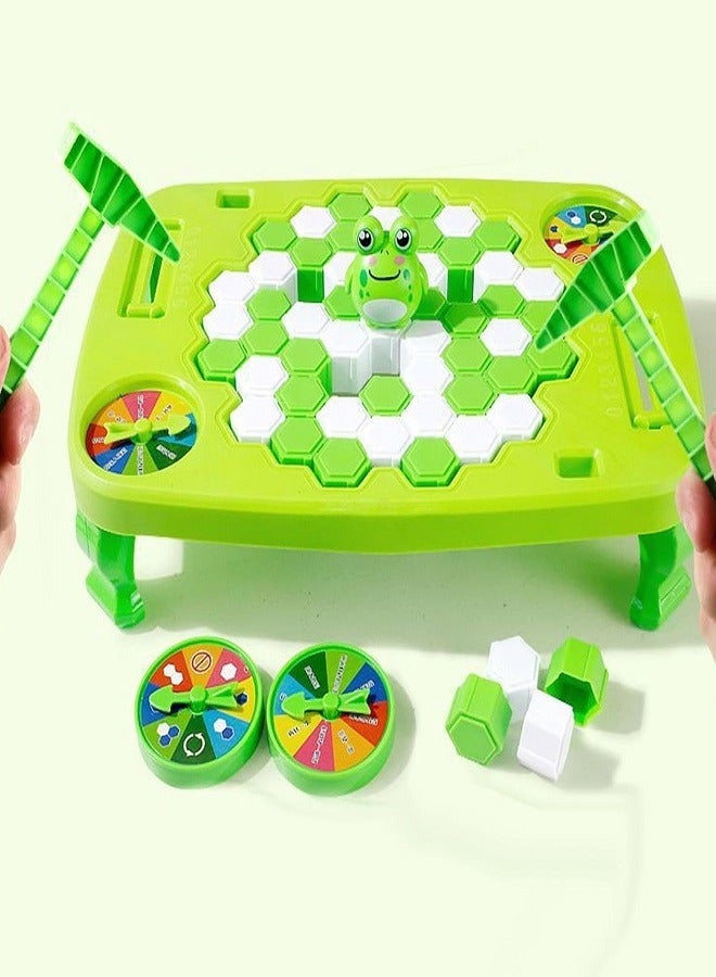 Frog Trap Activate Family Party Ice Breaking Kids puzzle Table Knock Block Ice-Block Breaking Game