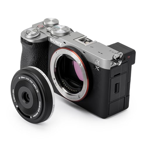 VILTROX 28mm f4.5 Pancake Lens for Sony E, Auto Focus 28mm f/4.5 FE Chips-Size Ultra-Thin Full Frame Lens for Sony E Mount - Image 1