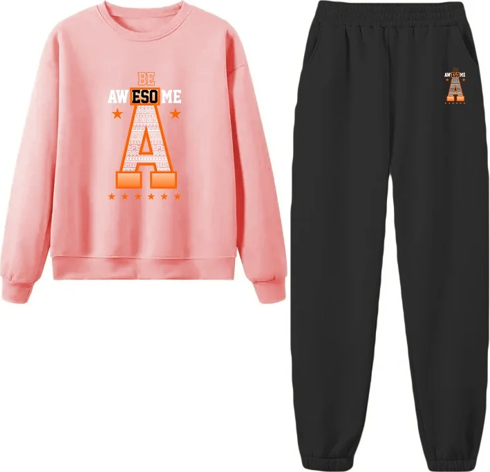 دوغ فش Tracksuit Oversize Avesome Printed Tracksuit Pink