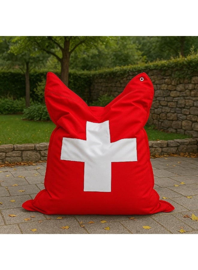 BS B&S Fashion Bull Oversized Beanbag – Polyester Fabric Floor Lounger - Image 4