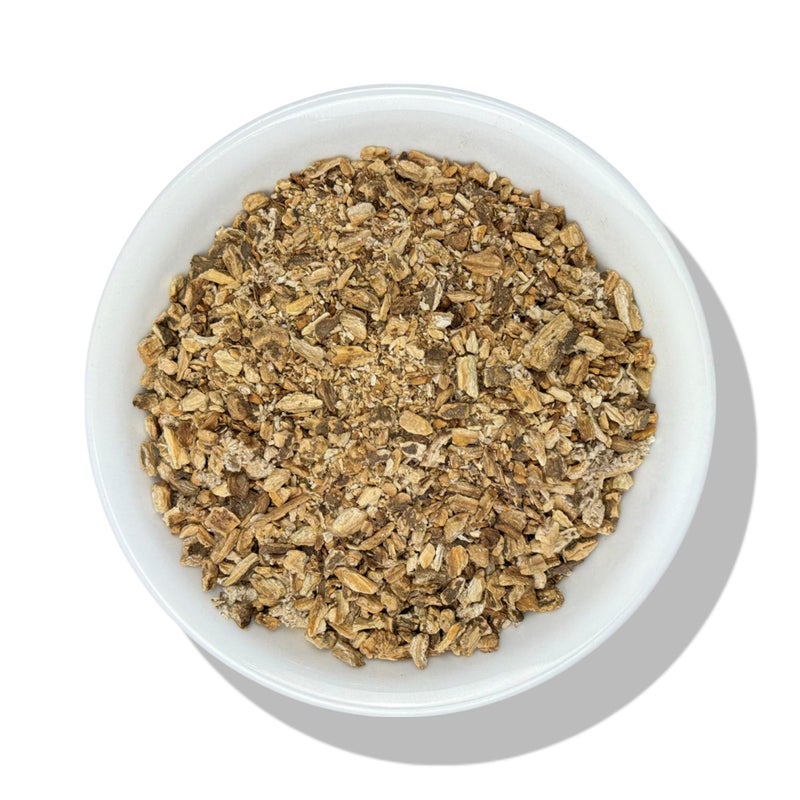 Evergreen Herbs Evergreen Herbs Burdock Root Cut Sifted 8 oz 227 Grams Arctium lappa Wildcrafted Burdock Root Resealable Bag to Ensure Freshness 