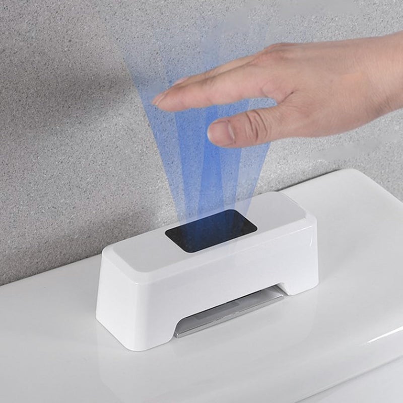 مجموعة مرحاض ذاتي التشغيل بحساس تلقائي، شحن عبر منفذ USB، تصميم لاصق دون لمس - Image 4