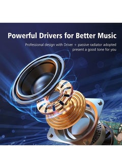 Zealot Portable Bluetooth Speakers, Waterproof Speaker IPX5, Mini Wireless Speaker, S32 Upto 12H Playtime, Stereo Pairing, MIC/TF Card/USB/AUX for Home/Outdoor Competible for iOS Andriod Black  - Image 2