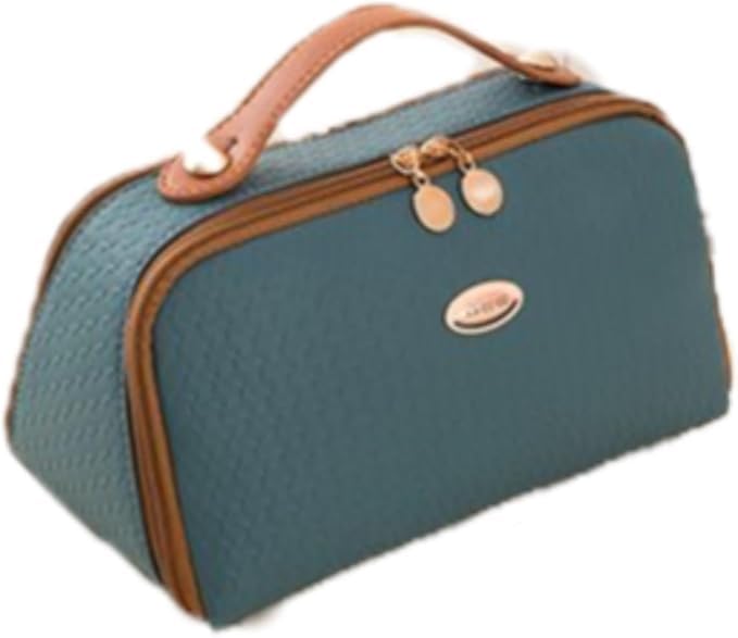 RUNMAY Makeup Bag for Women Large Cosmetic Bags for Traveling Waterproof Travel Makeup Bag Open Wide Toiletry Bag for Women Travel Makeup Organizer Bag9 Multicolor - Image 1