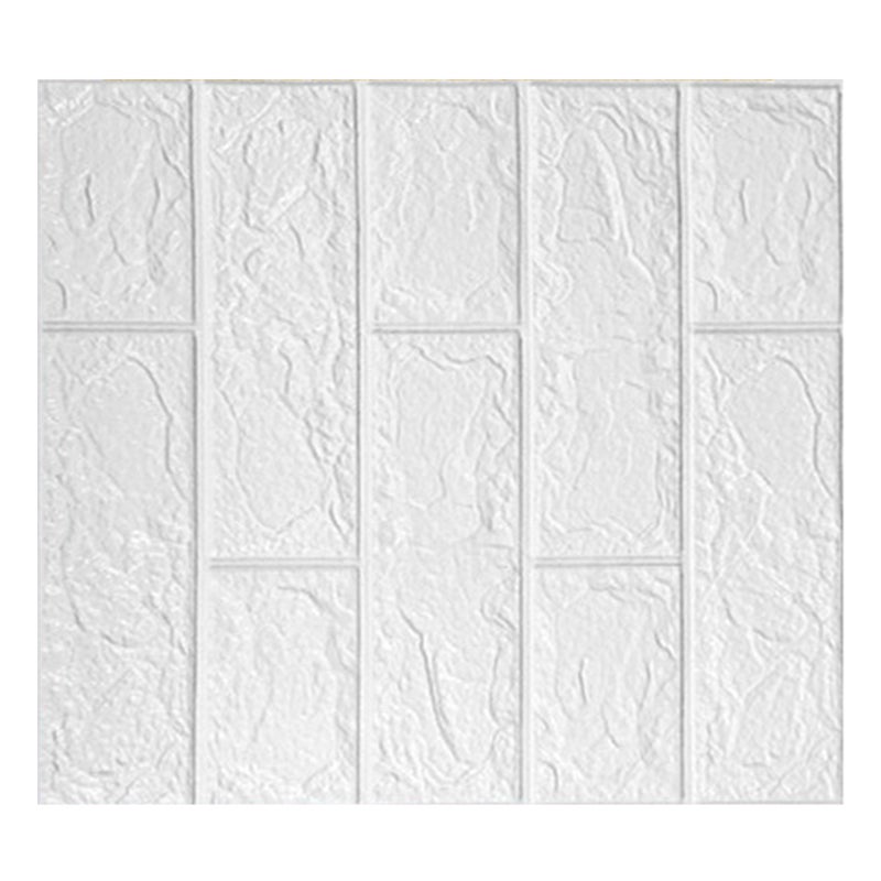 3D Wallpaper Self Adhesive Waterproof Cuttable Odorless Faux Brick Wall Panel for Living Room Bedroom White 10pcs - Image 4