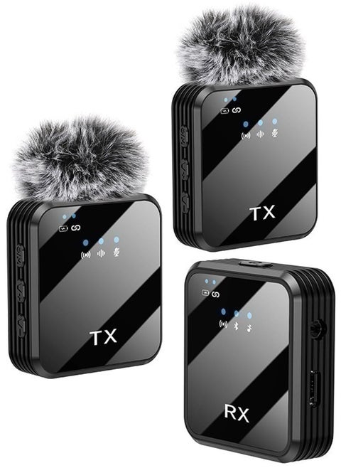 Wireless Microphone Tiktok Live Mobile Video Recording 2.4G Noise Reduction Mini Microphone Live Video Recording Vlog Interview Online Classroom