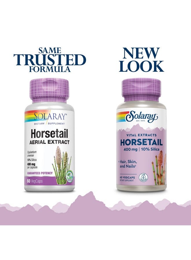 SOLARAY Guaranteed Potency Horsetail Aerial Extract, Veg Cap (Btl-Plastic) 400mg | 60ct - Image 2
