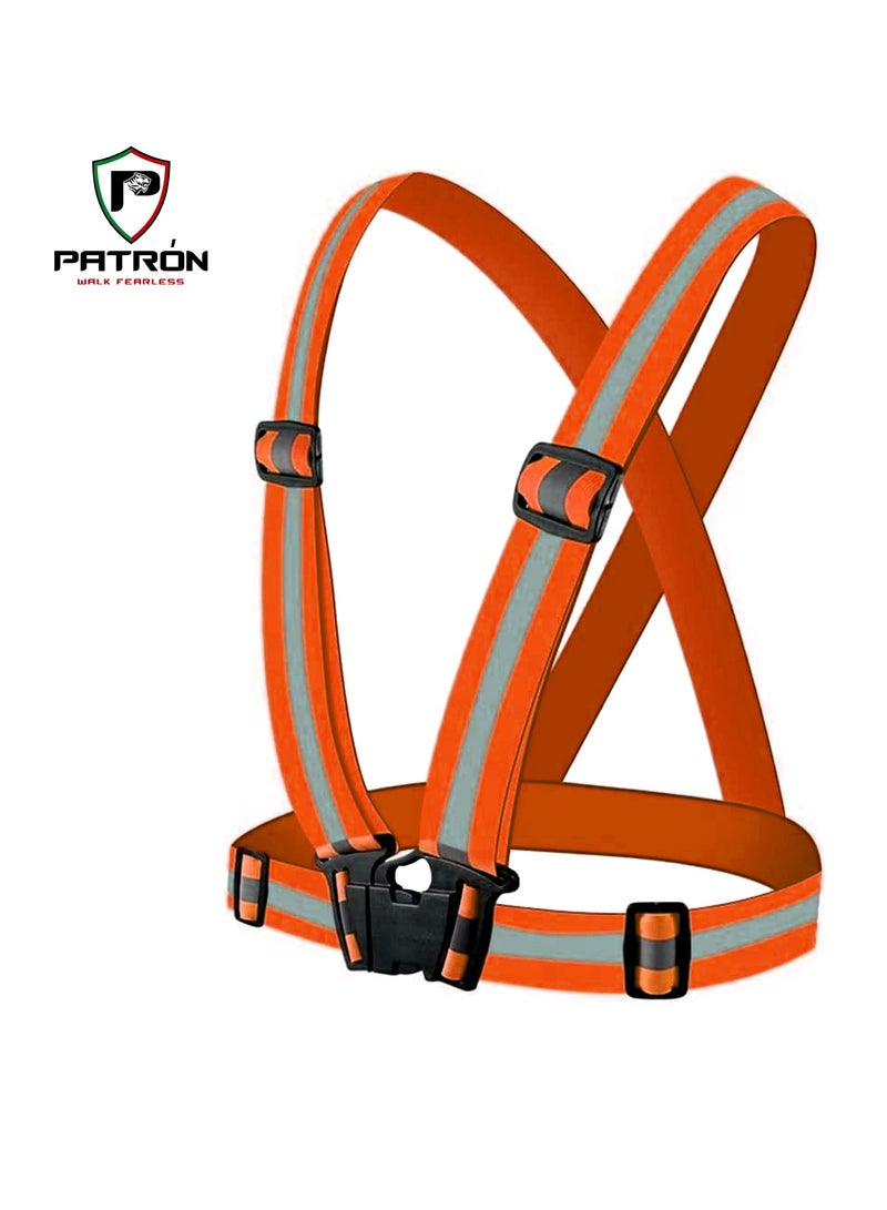 Patron Premium Quality And High Visibility Reflactive Cycling Safety Vest For Men Women | Pack Of 2 