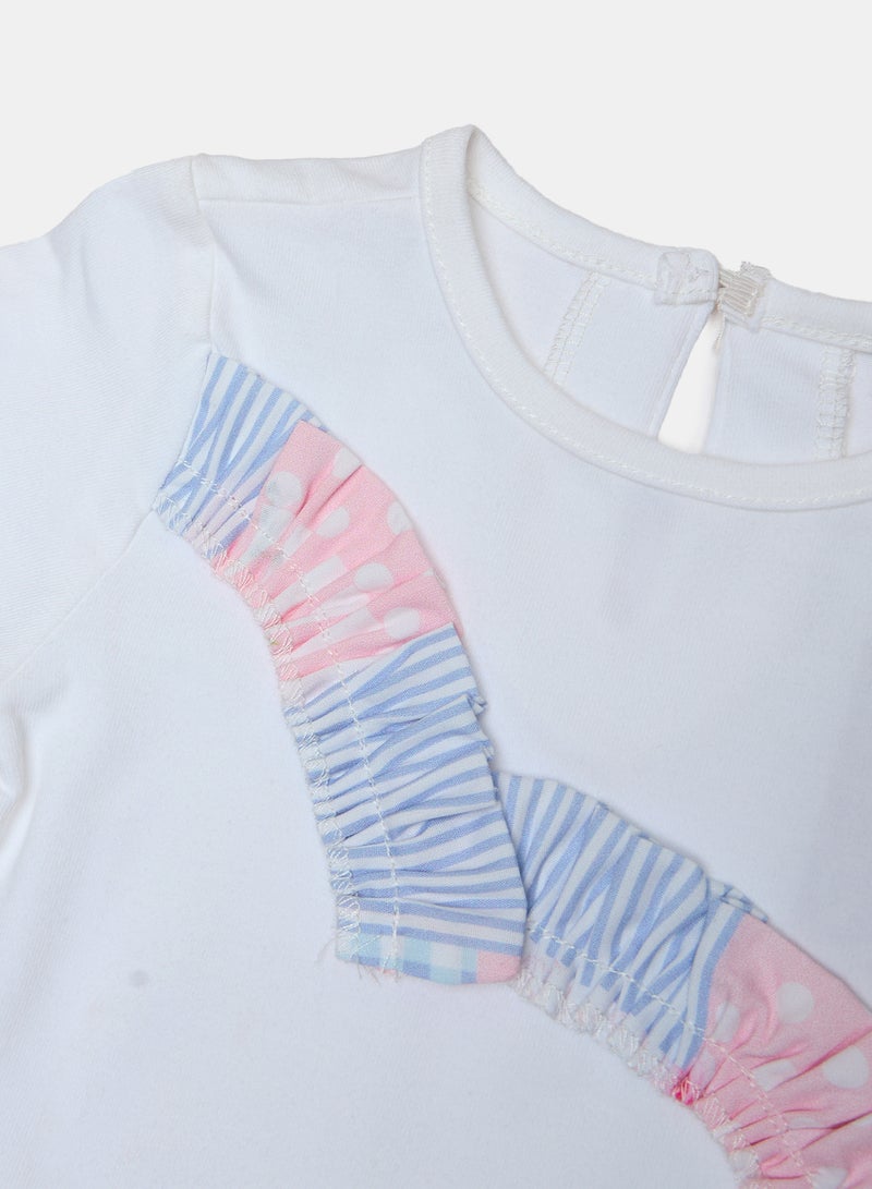 Panco Baby Girls FAIRY TALE Ruffle Detailed T-Shirt - Image 3