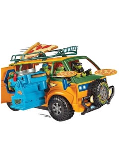 Teenage Mutant Ninja Turtles Teenage Mutant Ninja Turtles Pizza Fire Delivery Van – TMNT Mutant Mayhem Vehicle with Pizza Launcher, Room for 4 Figures, Ages 4–12  - Image 2