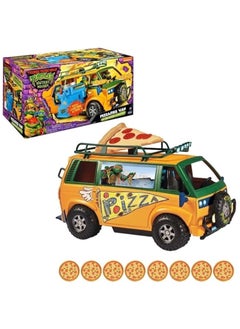 Teenage Mutant Ninja Turtles Teenage Mutant Ninja Turtles Pizza Fire Delivery Van – TMNT Mutant Mayhem Vehicle with Pizza Launcher, Room for 4 Figures, Ages 4–12  - Image 1