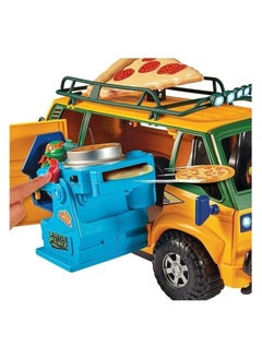 Teenage Mutant Ninja Turtles Teenage Mutant Ninja Turtles Pizza Fire Delivery Van – TMNT Mutant Mayhem Vehicle with Pizza Launcher, Room for 4 Figures, Ages 4–12  - Image 3