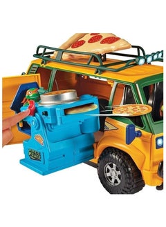 Teenage Mutant Ninja Turtles Teenage Mutant Ninja Turtles Pizza Fire Delivery Van – TMNT Mutant Mayhem Vehicle with Pizza Launcher, Room for 4 Figures, Ages 4–12  - Image 4