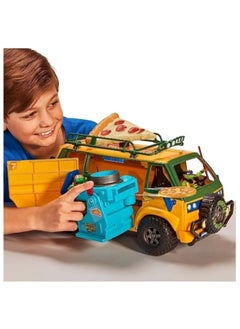 Teenage Mutant Ninja Turtles Teenage Mutant Ninja Turtles Pizza Fire Delivery Van – TMNT Mutant Mayhem Vehicle with Pizza Launcher, Room for 4 Figures, Ages 4–12  - Image 5