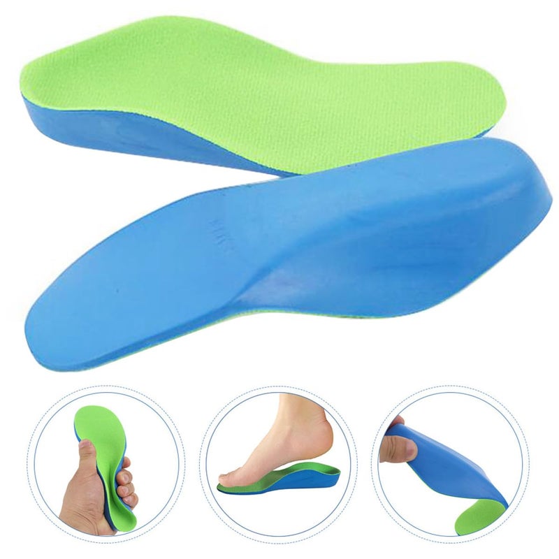 Corrective Orthotic Insoles For Flat Feet Breathable Arch Support Cushion Pads Size 22 For Boys - Image 5