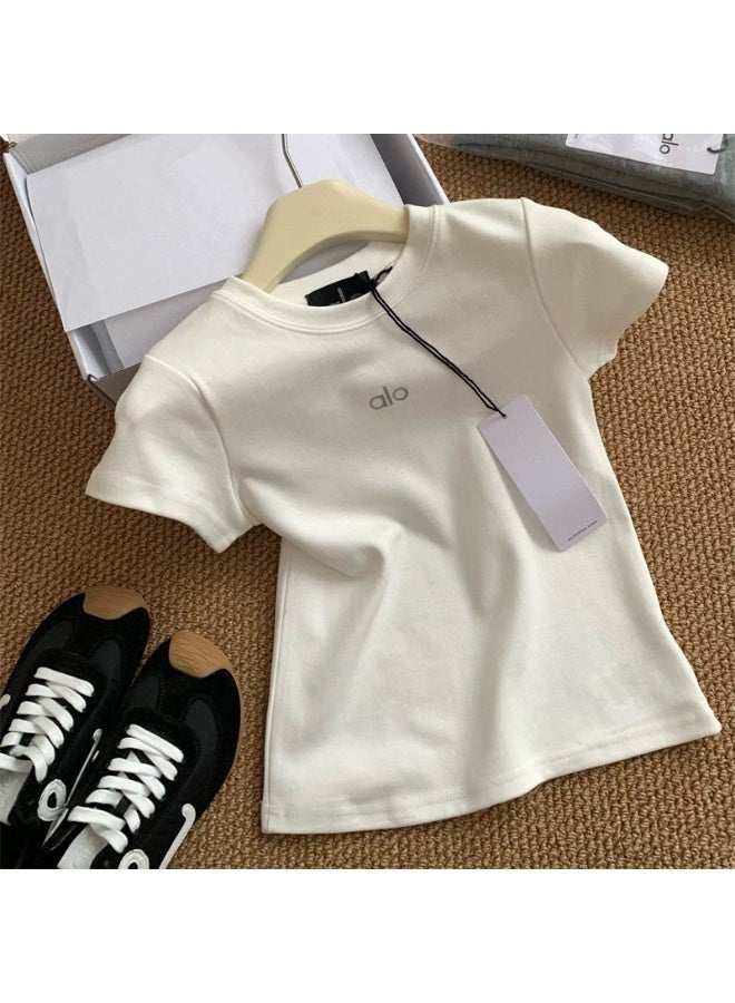 alo ALO Women's Summer New Short Sleeve Sports T-Shirt  - Image 2