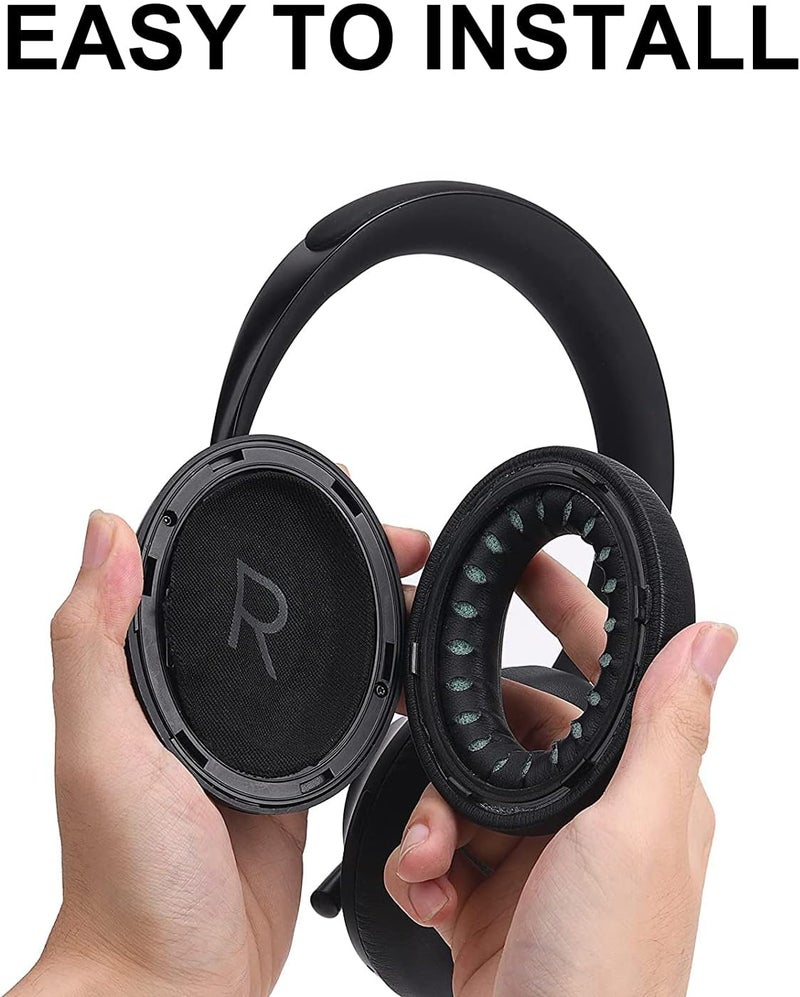 Proxima Direct Ear Pads Replacement for Bose 700 NC700 Noise Cancelling Earphones Headphones Black Complete with Shaped Scrims with 'L and R' Lettering Ear Cushions Earpads - Image 4