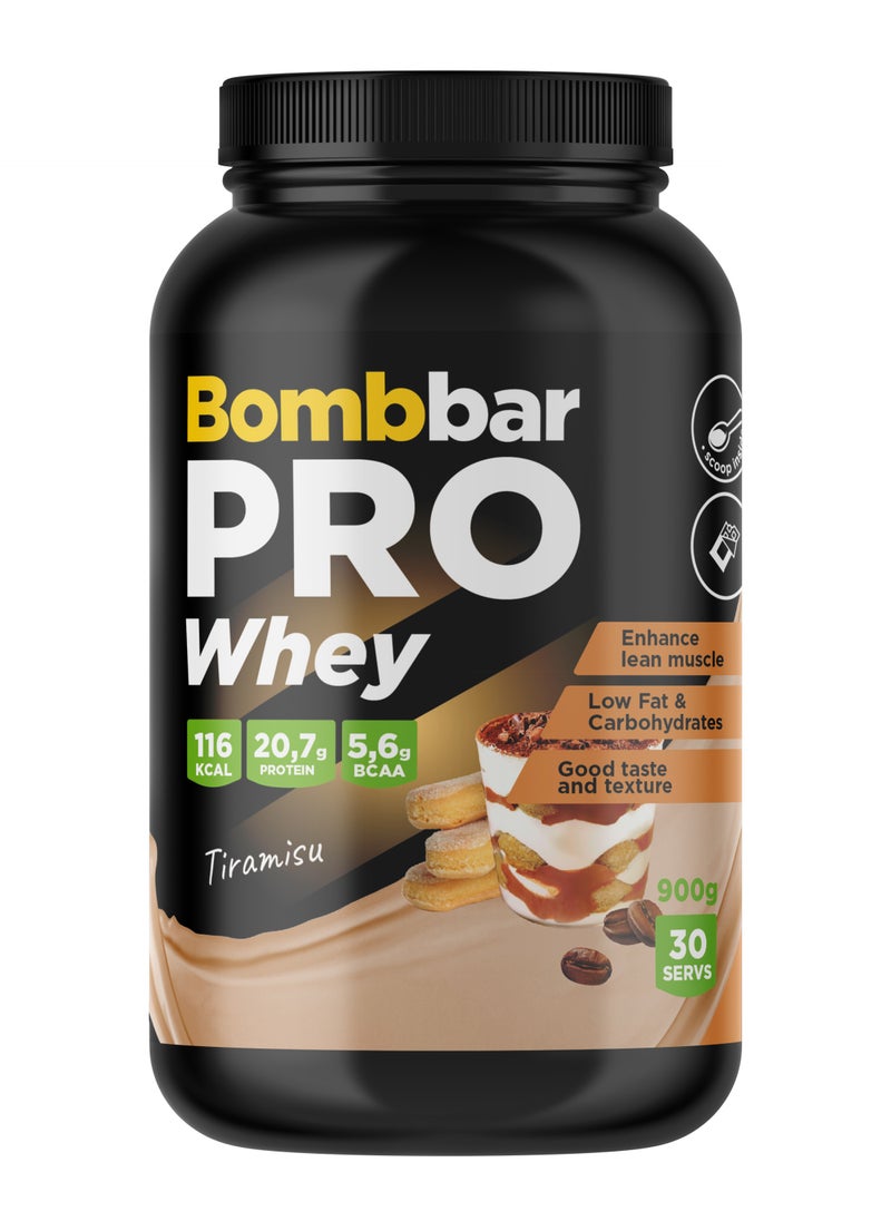 BOMBBAR Pro Whey Protein Powder with Tiramisu Flavor 900g  - Image 1
