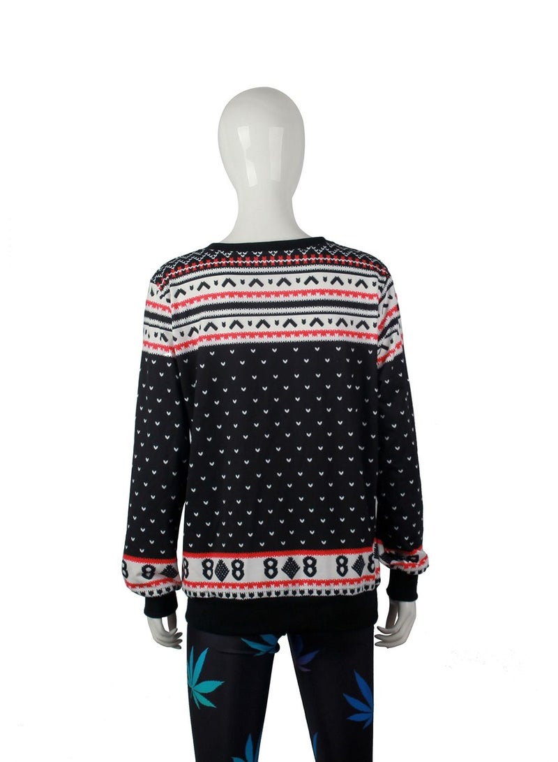 Loquat winter New Santa Elk Shirt with Long Sleeves and round Neck  - Image 2