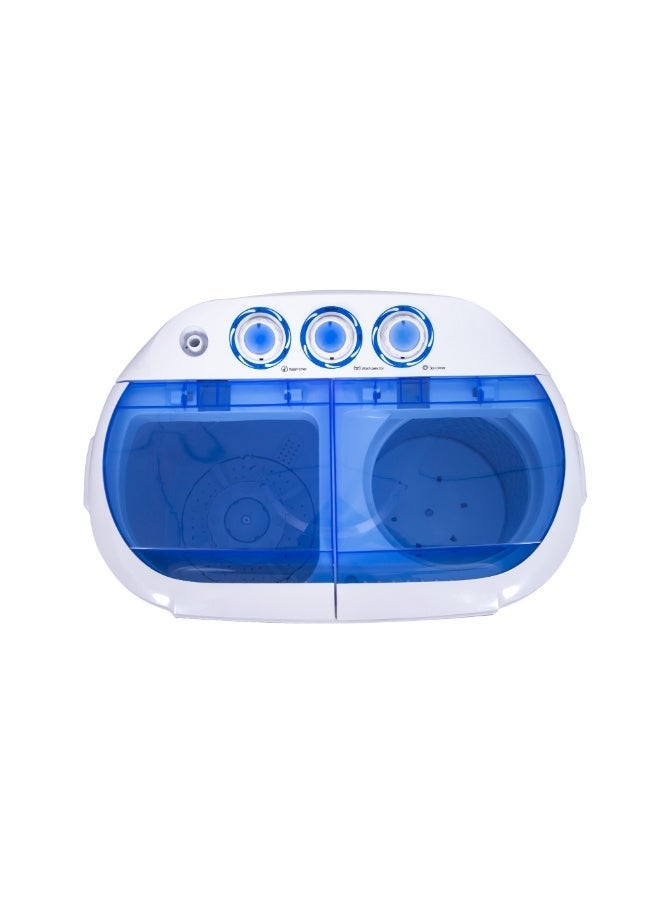 STARGOLD Twin-Tub Washing Machine 3.5kg Portable Semi-Automatic Washer Spin Dryer Compact Laundry Machine IPX4, SG-WM852TD - Image 3