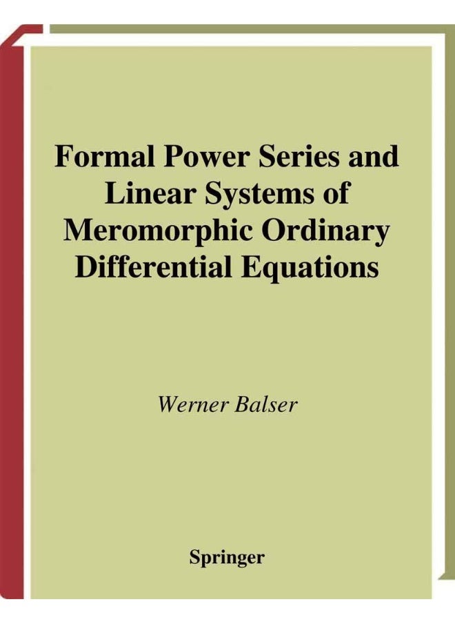 Formal Power Series and Linear Systems of Meromorphic Ordinary Differential Equations 