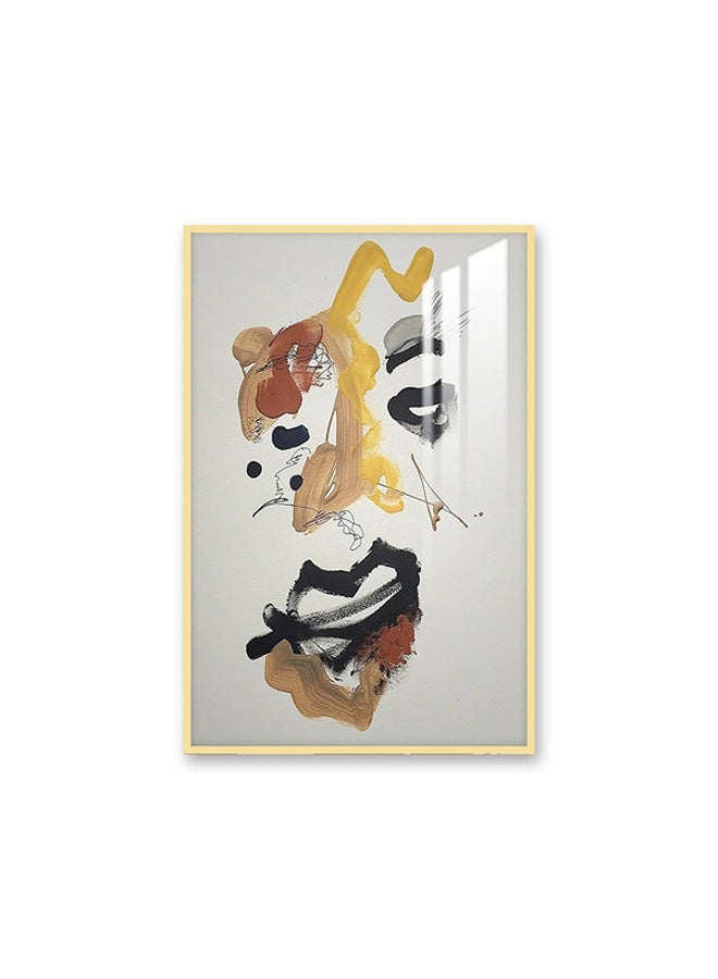 ماركتنا لوحة جدارية120×80سم مع برواز ذهبي وطبقة اكريلك شفاف بتصميم تجريدي - Image 2