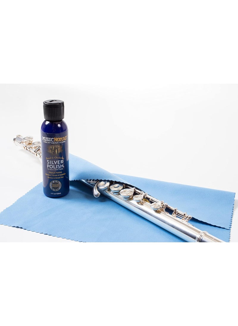 MusicNomad MusicNomad Silver Polish for Silver  SilverPlated Instruments 4 oz MN701  - Image 3