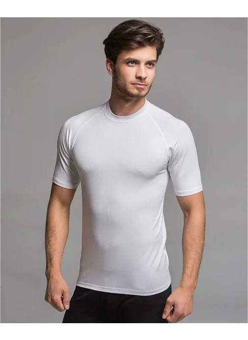 Thermoform Bamboo Raglan Short Sleeve T-shirt White L