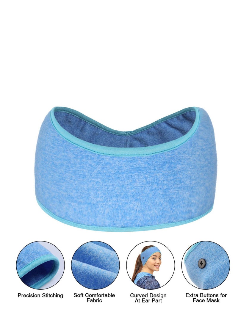 Generic 8 Pieces Ear Warmer Headbands with ons Fleece Muffs Headband Winter Running Sweatband Stretchy Cover Cold Weather Sports Earmuff for Women Men Cycling Skiing Jogging (Vivid Colors)  - Image 3
