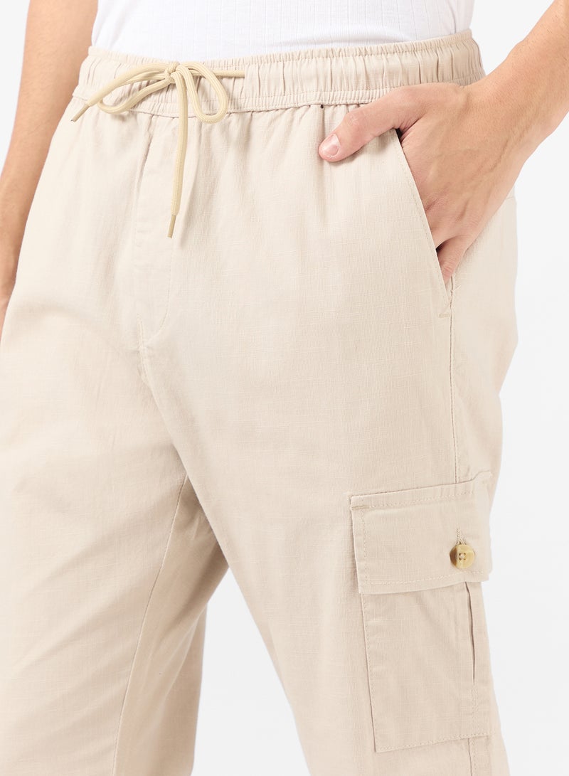 سفنتي فايف بنطلون كارجو بقصة ضيقة - Image 4