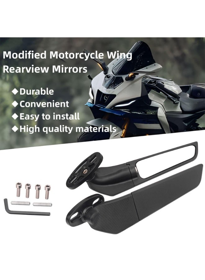 Modified Adjustable Rotating Motorcycle Wing Rearview Side Mirrors for Honda CBR Series - Image 5