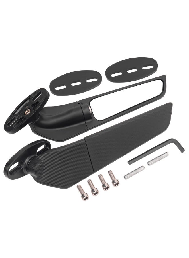 Modified Adjustable Rotating Motorcycle Wing Rearview Side Mirrors for Honda CBR Series - Image 1