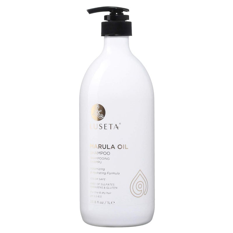 Luseta Marula Oil Hydrating Hair Shampoo - Salon Quality Shampoo that Cleanses, Protects, Nourishes and Conditions, Sulfate-free, 33.8oz