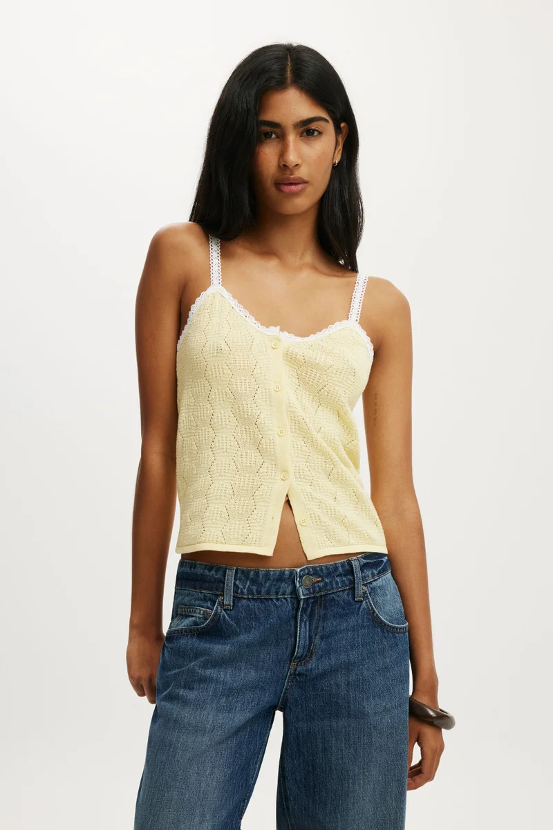 كوتون اون Knit Button Through Cami