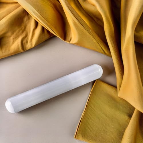 WISH WELL Selenite Crystal Wand – 6” Selenite Wand– Mined and Crafted in Morocco – Ideal for Cleansing and Recharging Healing Stones, Meditation, Reiki, Protection and Home Decor - Image 4