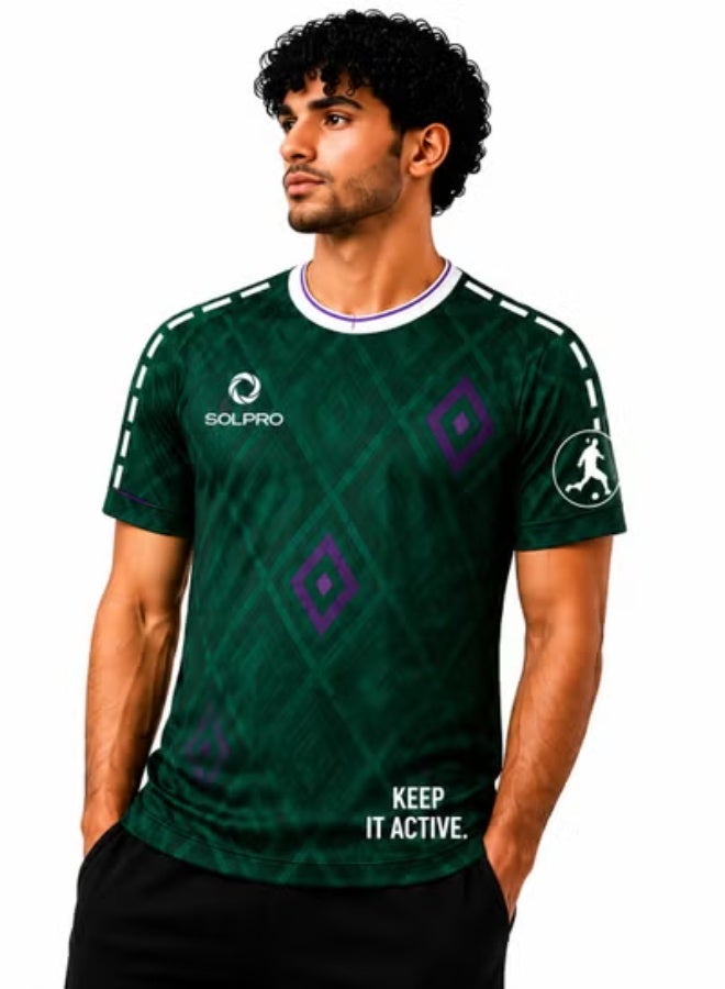 SOLPRO Football Fan Team Jersey for Men & Women | Saudi Printed Jersey - Image 1