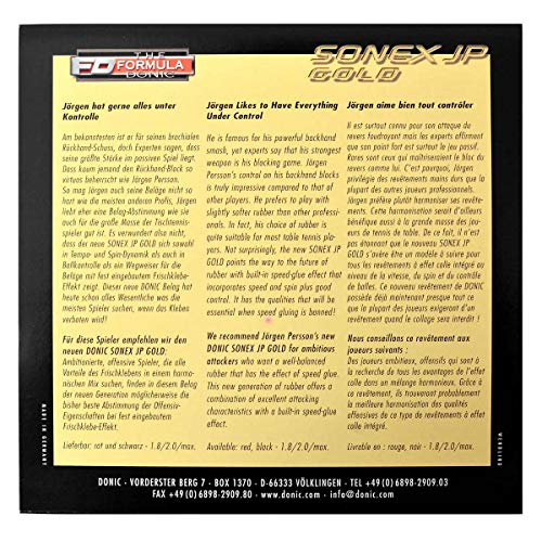 Donic Sonex Jp Gold Table Tennis Rubber - Image 2