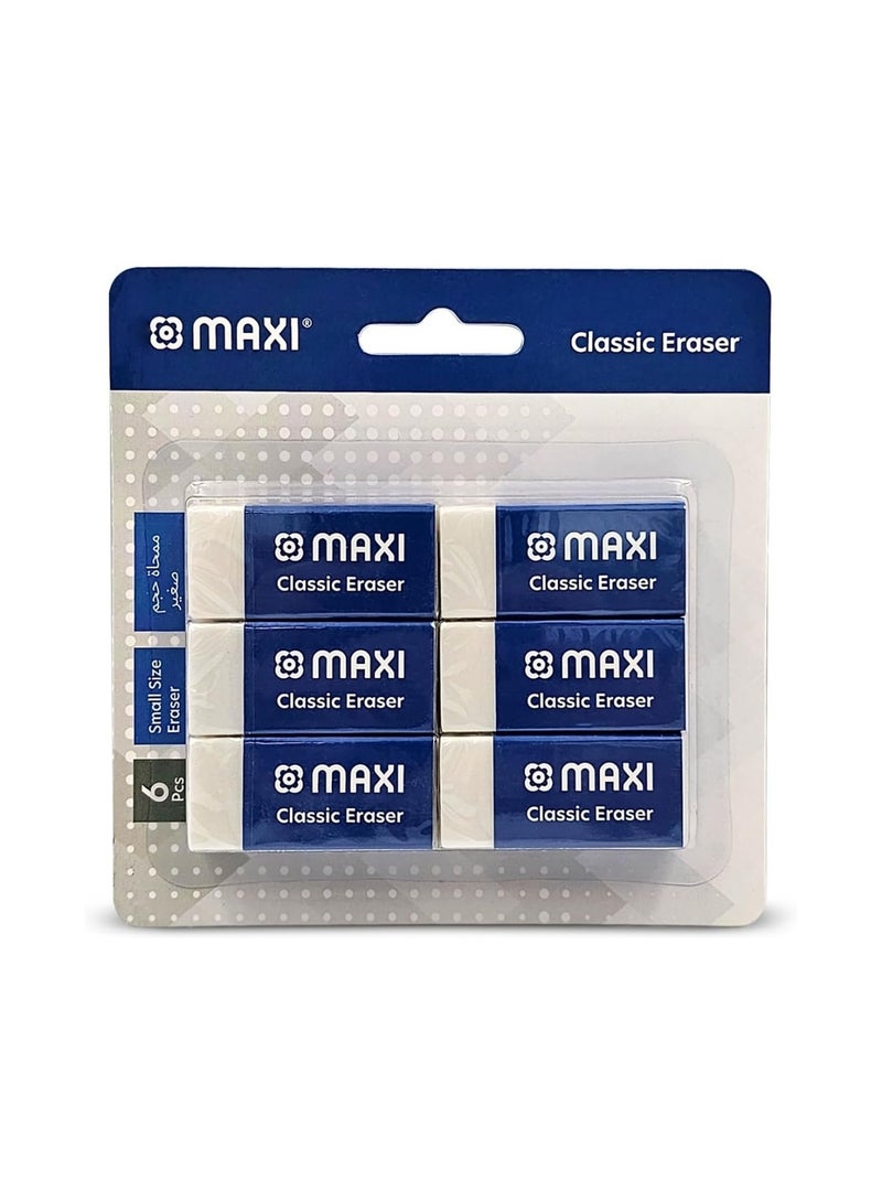 Maxi 6-Piece Medium Size Pencil Eraser - Image 1