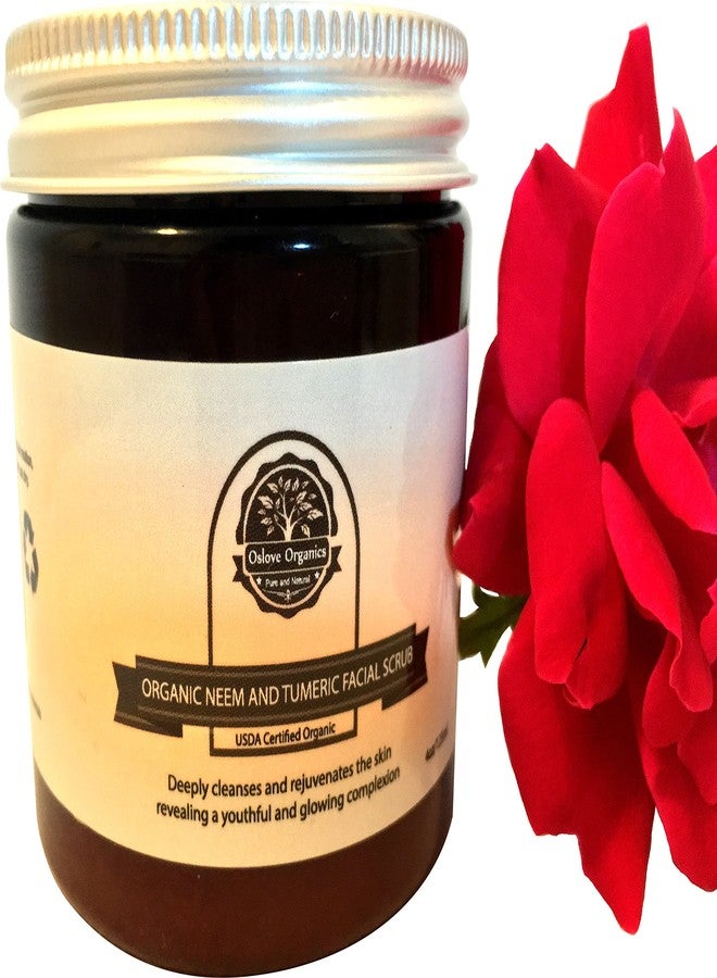 Oslove Organics Organic Neem and Tumeric Facial Scrub by Oslove Organics-USDA certified, brightens and evens skin tone. - Image 5