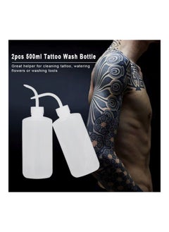 Y&D 2-Piece Plastic Bottle For Tattoo Wash White 250ml  - Image 3
