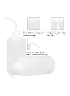 Y&D 2-Piece Plastic Bottle For Tattoo Wash White 250ml  - Image 4