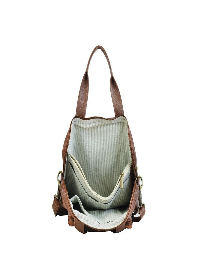 MANDAVA Genuine Leather Brown Unisex Laptop Bag - Image 5
